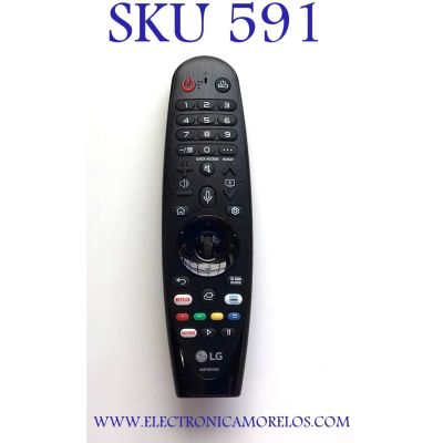 CONTROL REMOTO MAGIC PARA TV LG 4K SMART ORIGINAL / COMANDO DE VOZ A DISTANCIA / TV NUMERO DE PARTE AKB75855501 / 2703H-MR20GA / MR20GA / 20061101260A / MODELOS 49NANO85UNA / 49NAN085UNA  / OLED55CXPUA / 65NANO97 65NAN097 / 55NANO90 / 55NAN090